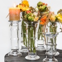 CANDLE HOLDER JEFF Medium - Vase Clear Glass