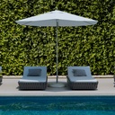 PARASOL OCEAN MASTER M1, Base, Round with wheels, powder coat or polished titanium, 68kg