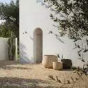 GRAZ POT Natural White - Ø48xH44 cm
