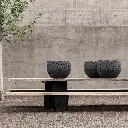 LAVA POT Natural White - Ø50xH35 cm