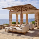 PARASOL ECLIPSE, 300x300cm ou ø350 cm, protective cover