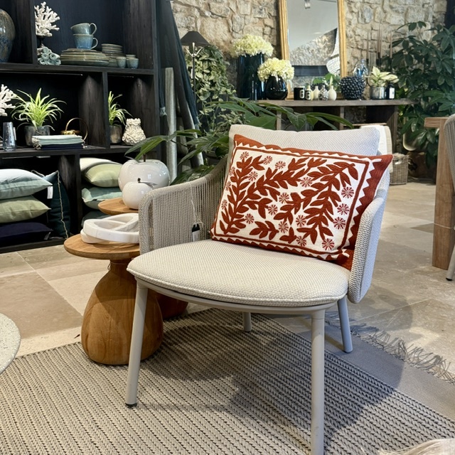 SENJA ARMCHAIR Cushion Set, Cat E, Natural Sage Green -B190