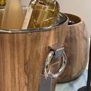 WINE COOLER teak wood small 