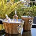 WINE TUB, Teak wine cooler large