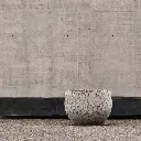 LAVA POT Natural White, Ø50xH35 cm